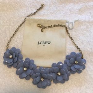 J Crew flower statement necklace